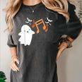 Halloween Music Note Ghost Teacher Fall Musical Instrument Women's Comfort Colors T-Shirt Pepper Halloween Music Note Ghost Teacher Fall Musical Instrument Women's Comfort Colors T-Shirt Pepper