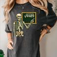 Halloween Skeleton 67 Meme Square Root 4489 Math Teacher Women's Comfort Colors T-Shirt Pepper