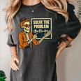 Halloween Teacher Six Seven Meme 6 7 Skeleton Spooky Costume Women's Comfort Colors T-Shirt Pepper