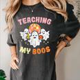 Halloween Teacher Teaching My Boos Costume Teacher Men Women Women's Comfort Colors T-Shirt Pepper Halloween Teacher Teaching My Boos Costume Teacher Men Women Women's Comfort Colors T-Shirt Pepper