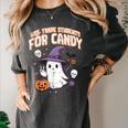 Halloween Teacher Trade Students For Candy Costume Women Women's Comfort Colors T-Shirt Pepper