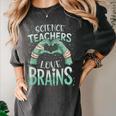 Halloween Teacher Tshirts Science Teachers Love Brains Women's Comfort Colors T-Shirt Pepper