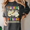Halloween Teaching My Boos Cute Ghost Teacher Life Costume Women's Comfort Colors T-Shirt Pepper Halloween Teaching My Boos Cute Ghost Teacher Life Costume Women's Comfort Colors T-Shirt Pepper