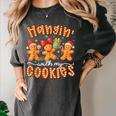 Hangin With My Cookies Gingerbread Men Women Xmas Teacher Women's Comfort Colors T-Shirt Pepper Hangin With My Cookies Gingerbread Men Women Xmas Teacher Women's Comfort Colors T-Shirt Pepper