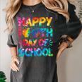 Happy 100th Day Of School Teacher Student 100 Days Tie Dye Men Women Kids Women's Comfort Colors T-Shirt Pepper