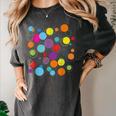 Happy Dot Day Colorful Polka Dot Art Teacher Student Kids Women's Comfort Colors T-Shirt Pepper