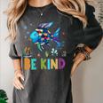 Happy First Day Of School Fish Rainbows Teacher Be Kind Women's Comfort Colors T-Shirt Pepper Happy First Day Of School Fish Rainbows Teacher Be Kind Women's Comfort Colors T-Shirt Pepper
