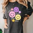 Happy To See Your Face Teacher Flower Back To School Women's Comfort Colors T-Shirt Pepper