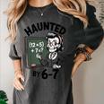 Haunted 67 Skeleton Math Teacher Halloween Costume Math Pun Women's Comfort Colors T-Shirt Pepper