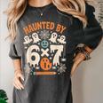 Haunted By 6x7 Math Teacher Halloween Pun Women's Comfort Colors T-Shirt Pepper Haunted By 6x7 Math Teacher Halloween Pun Women's Comfort Colors T-Shirt Pepper