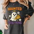 Haunted By Fractions Math Halloween Teacher Women's Comfort Colors T-Shirt Pepper Haunted By Fractions Math Halloween Teacher Women's Comfort Colors T-Shirt Pepper