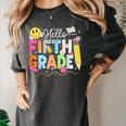 Hello Fifth Grade Team 5th Grade Back To School Teacher Kids Women's Comfort Colors T-Shirt Pepper Hello Fifth Grade Team 5th Grade Back To School Teacher Kids Women's Comfort Colors T-Shirt Pepper