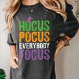 Hocus Pocus Everybody Focus Teacher Halloween Women's Comfort Colors T-Shirt Pepper Hocus Pocus Everybody Focus Teacher Halloween Women's Comfort Colors T-Shirt Pepper