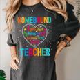 Homebound Teacher Appreciation Week Back To School Heart Women's Comfort Colors T-Shirt Pepper Homebound Teacher Appreciation Week Back To School Heart Women's Comfort Colors T-Shirt Pepper