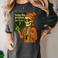 HUGvyn Halloween Skeleton Six Seven 67 Meme PEMDAS Teacher Women's Comfort Colors T-Shirt Pepper