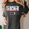 Humor Teacher Empty Battery Power Men Women Women's Comfort Colors T-Shirt Pepper Humor Teacher Empty Battery Power Men Women Women's Comfort Colors T-Shirt Pepper