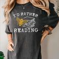 I'd Rather Bee Reading Teacher Librarian Book Lover Women's Comfort Colors T-Shirt Pepper I'd Rather Bee Reading Teacher Librarian Book Lover Women's Comfort Colors T-Shirt Pepper