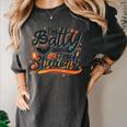 I'm Batty About My Students Watercolor Bat Teacher Halloween Women's Comfort Colors T-Shirt Pepper I'm Batty About My Students Watercolor Bat Teacher Halloween Women's Comfort Colors T-Shirt Pepper