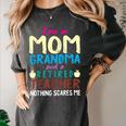 I'm Mom Grandma And A Retired Teacher Nothing Scares Me Men Women Women's Comfort Colors T-Shirt Pepper