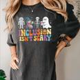 Inclusion Isn't Scary SLP Halloween Sped Teacher Women's Comfort Colors T-Shirt Pepper Inclusion Isn't Scary SLP Halloween Sped Teacher Women's Comfort Colors T-Shirt Pepper