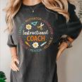 Instructional Coach Back To School Teacher Women's Comfort Colors T-Shirt Pepper Instructional Coach Back To School Teacher Women's Comfort Colors T-Shirt Pepper