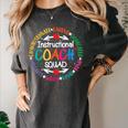 Instructional Coach Squad Teacher Assistant Support Team Women's Comfort Colors T-Shirt Pepper Instructional Coach Squad Teacher Assistant Support Team Women's Comfort Colors T-Shirt Pepper