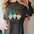 It's Fine We'Re Fine Gnome Pre-K Teacher Christmas Light For Men Women Women's Comfort Colors T-Shirt Pepper