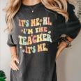 It's Me Hi I'm The Teacher It's Me Groovy Teacher Women's Comfort Colors T-Shirt Pepper It's Me Hi I'm The Teacher It's Me Groovy Teacher Women's Comfort Colors T-Shirt Pepper