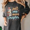 Just One More Chapter Book Reading Floral Teacher Book Lover Women's Comfort Colors T-Shirt Pepper Just One More Chapter Book Reading Floral Teacher Book Lover Women's Comfort Colors T-Shirt Pepper
