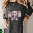 Just a Teacher Who Loves Elephants Elephant Lover Educator Women's Comfort Colors T-Shirt Pepper