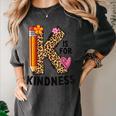 K Is For Kindness Unity Day Teacher Kids Women's Comfort Colors T-Shirt Pepper K Is For Kindness Unity Day Teacher Kids Women's Comfort Colors T-Shirt Pepper