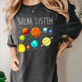Kids Solar Systems Cute Planets Space Science Teacher School Women's Comfort Colors T-Shirt Pepper