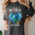 Be Kind Dolphin Autism Awareness Back To School Teacher Men Women Kids Women's Comfort Colors T-Shirt Pepper