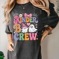 Kinder Boo Crew Kindergarten Teacher Student Halloween Women's Comfort Colors T-Shirt Pepper