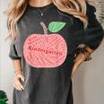Kindergarten Apple Word Art For Teachers & Students Women's Comfort Colors T-Shirt Pepper Kindergarten Apple Word Art For Teachers & Students Women's Comfort Colors T-Shirt Pepper