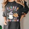 Kindergarten Boo Crew Halloween Floral Ghost Kinder Teacher Women's Comfort Colors T-Shirt Pepper