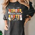 Kindergarten Dream Ghost Team Fall Halloween Spooky Teachers Women's Comfort Colors T-Shirt Pepper Kindergarten Dream Ghost Team Fall Halloween Spooky Teachers Women's Comfort Colors T-Shirt Pepper