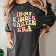 In My Kindergarten Era Retro Back To School Teacher Student Women's Comfort Colors T-Shirt Pepper