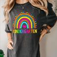 Kindergarten Rainbow Girls Boys Teacher First Day Of School Women's Comfort Colors T-Shirt Pepper Kindergarten Rainbow Girls Boys Teacher First Day Of School Women's Comfort Colors T-Shirt Pepper