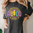Kindergarten Rocks ABCD Back To School Rock Teacher Women's Comfort Colors T-Shirt Pepper