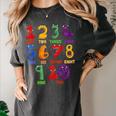 Learning Math Numbers Counting Back To School Teacher For Men Women Girls Kids Women's Comfort Colors T-Shirt Pepper