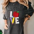 Let All That You Do Be Done In Love Christian Teacher Women's Comfort Colors T-Shirt Pepper