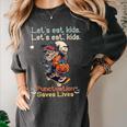 Let's Eat Kids Grammar Werewolf Halloween Teacher Women's Comfort Colors T-Shirt Pepper Let's Eat Kids Grammar Werewolf Halloween Teacher Women's Comfort Colors T-Shirt Pepper
