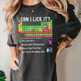Can I Lick It Periodic Table Chart Science Teacher Cool Meme Women's Comfort Colors T-Shirt Pepper Can I Lick It Periodic Table Chart Science Teacher Cool Meme Women's Comfort Colors T-Shirt Pepper