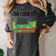 Can I Lick It Periodic Table Chart Science Teacher Women's Comfort Colors T-Shirt Pepper Can I Lick It Periodic Table Chart Science Teacher Women's Comfort Colors T-Shirt Pepper
