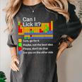 Can I Lick It Periodic Table Chemistry Teachers Women's Comfort Colors T-Shirt Pepper