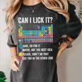 Can I Lick It Periodic Table Of Elements Science Teacher Women's Comfort Colors T-Shirt Pepper Can I Lick It Periodic Table Of Elements Science Teacher Women's Comfort Colors T-Shirt Pepper