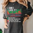 Can I Lick It Periodic Table Science Teacher Chemistry Women's Comfort Colors T-Shirt Pepper