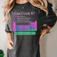 Can I Lick It Periodic Table Teacher Student Kids Women's Comfort Colors T-Shirt Pepper