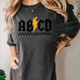 Lightning Pencil Rock'n Roll ABCD Teacher Back To School Kid Women's Comfort Colors T-Shirt Pepper Lightning Pencil Rock'n Roll ABCD Teacher Back To School Kid Women's Comfort Colors T-Shirt Pepper